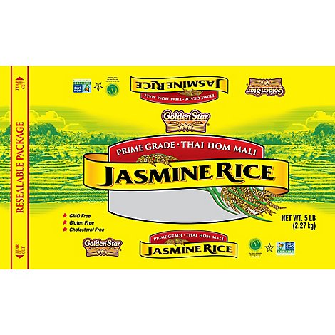 Golden Star Rice Jasmine - 5 Lb