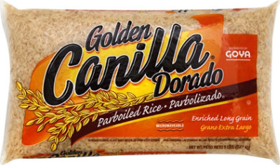 Goya Canilla Golden Dorado Rice Parboiled Long Grain Enriched - 5 Lb