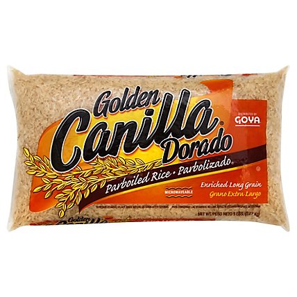 Goya Canilla Golden Dorado Rice Parboiled Long Grain Enriched - 5 Lb - Image 1