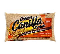 Goya Canilla Golden Dorado Rice Parboiled Long Grain Enriched - 5 Lb