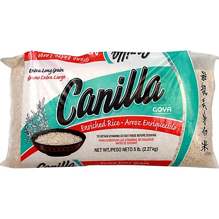 Goya Canilla Rice Enriched Extra Long Grain Enriched - 5 Lb - Image 2