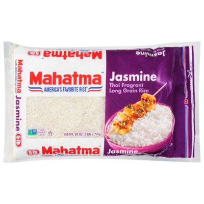 Mahatma Jasmine Thai Fragrant Long Grain Rice In Bag - 5 Lb