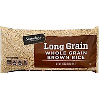 Signature SELECT Rice Brown Whole Grain Long Grain - 16 Oz - Image 2