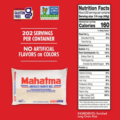 Mahatma Rice Enriched Extra Long Grain - 320 Oz - Image 5