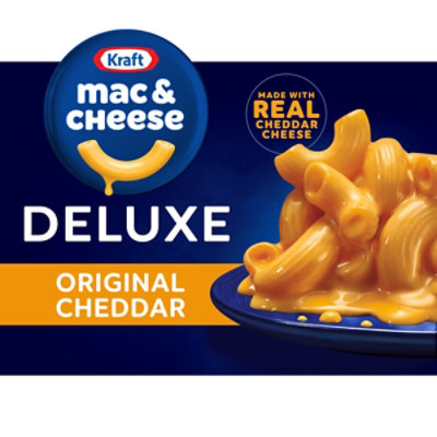 Kraft Macaroni & Cheese Dinner Deluxe Original Cheddar Box - 14 Oz