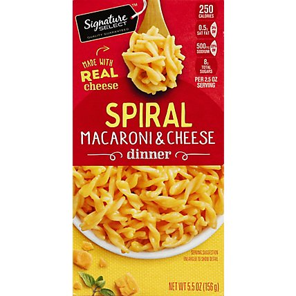Signature SELECT Spiral Macaroni & Cheese Dinner Mix - 5.5 Oz - Image 2