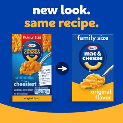 Kraft Original Mac & Cheese Macaroni and Cheese Dinner Family Size - 14.5 Oz - Image 2