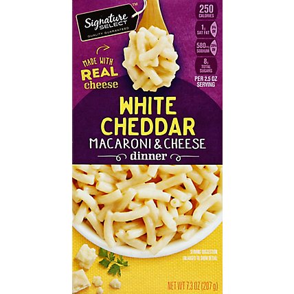Signature SELECT Dinner White Cheddar Macaroni & Cheese - 7.3 Oz - Image 2