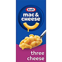Kraft Three Cheese Macaroni & Cheese Dinner with Mini Shell Pasta Box - 7.25 Oz - Image 1