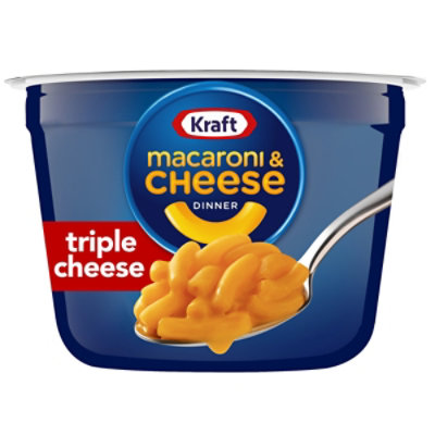 Kraft Triple Cheese Macaroni and Cheese Easy Microwavable Dinner