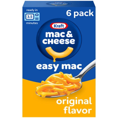 Kraft Macaroni & Cheese Dinner Easy Mac Original Box - 12.9 Oz
