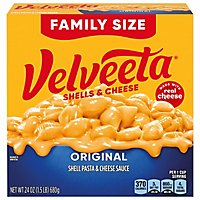 Velveeta Shells & Cheese Original Shell Pasta & Cheese Sauce Value Size Box - 24 Oz - Image 2