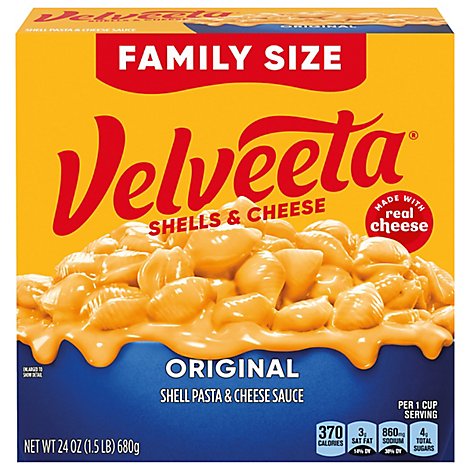 Velveeta Shells & Cheese Original Family Size Box - 24 Oz