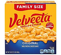 Velveeta Shells & Cheese Original Shell Pasta & Cheese Sauce Value Size Box - 24 Oz