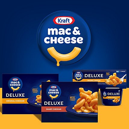 Kraft Deluxe Sharp Cheddar Macaroni & Cheese Dinner Box - 14 Oz - Image 9