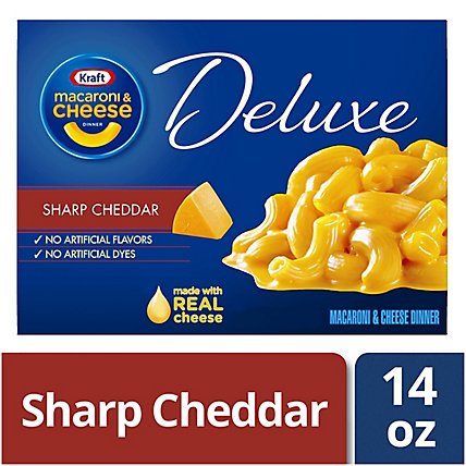 Kraft Deluxe Sharp Cheddar Macaroni & Cheese Dinner Box - 14 Oz - Image 3