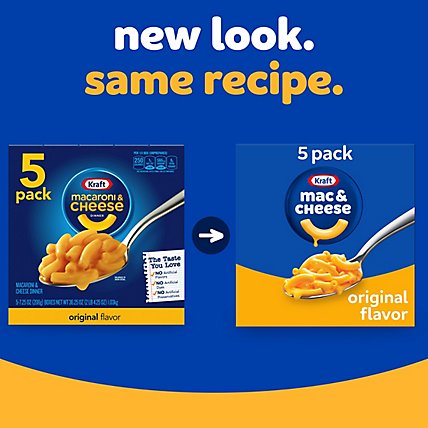 Kraft Original Macaroni & Cheese Dinner Box - 5-7.25 Oz - Image 1