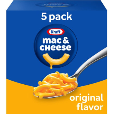 Kraft Original Mac & Cheese Macaroni and Cheese Dinner - 5 Count - 7.25 Oz - Image 1