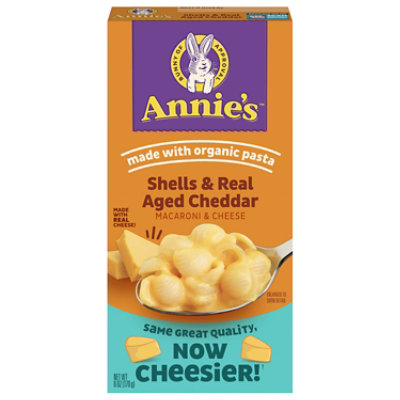 Annies Homegrown Macaroni & Cheese Shells & Real Aged Cheddar Box - 6 Oz - Image 3