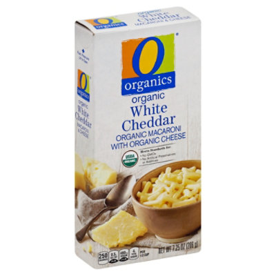 O Organics Organic Macaroni & Cheese White Cheddar Box - 7.25 Oz