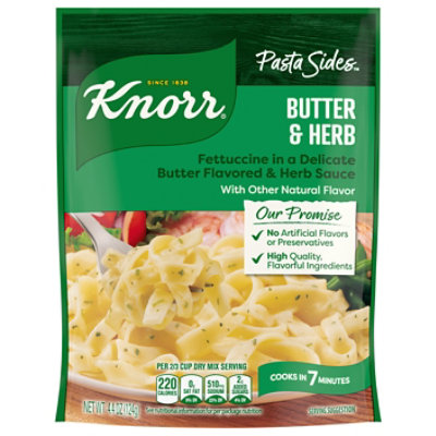 Knorr Pasta Sides Fettuccini Butter & Herb - 4.4 Oz