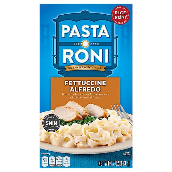 Pasta Roni Pasta Fettuccine Alfredo Box - 4.7 Oz