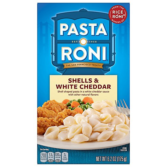 Pasta Roni Pasta Shells & White Cheddar Box - 6.2 Oz