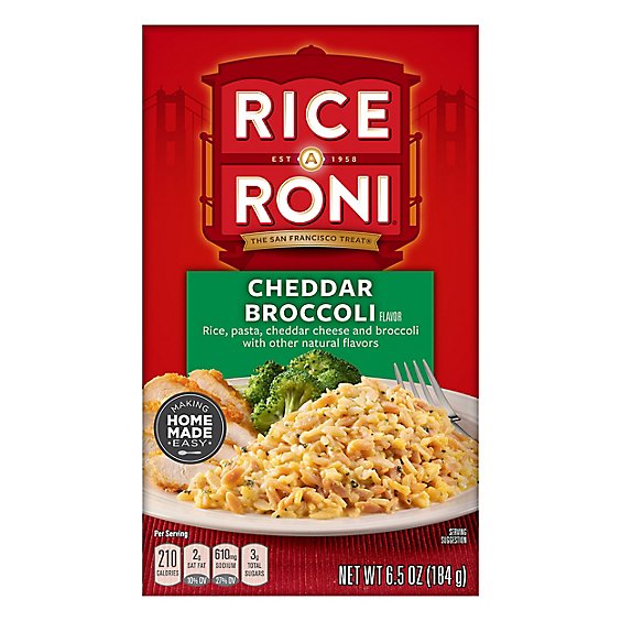 Rice-A-Roni Cheddar Broccoli - 6.5 Oz