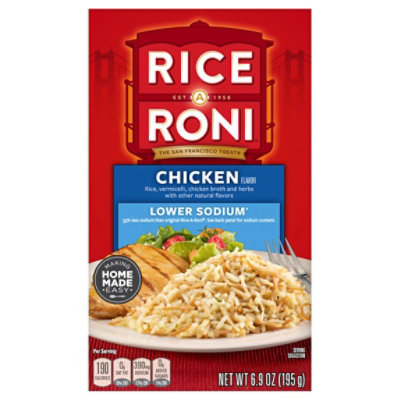 Rice-A-Roni Rice Chicken Flavor Lower Sodium Box - 6.9 Oz - Image 3