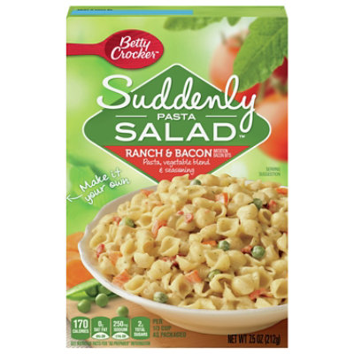 Suddenly Salad Pasta Salad Ranch & Bacon Box - 7.5 Oz - Albertsons