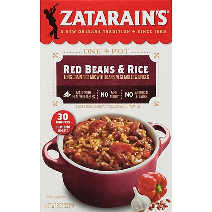 Zatarain's Red Beans & Rice Dinner Mix - 8 Oz - Image 1