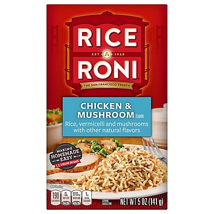 Rice-A-Roni Rice Chicken & Mushroom Flavor Box - 5 Oz - Image 1
