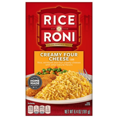 Rice-A-Roni Rice Creamy Four Cheese Flavor Box - 6.4 Oz - Image 3