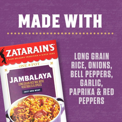 Zatarain's Jambalaya Rice Mix - 8 Oz - Image 2