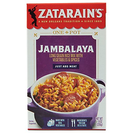 Zatarain's Jambalaya Rice Mix - 8 Oz - Image 1