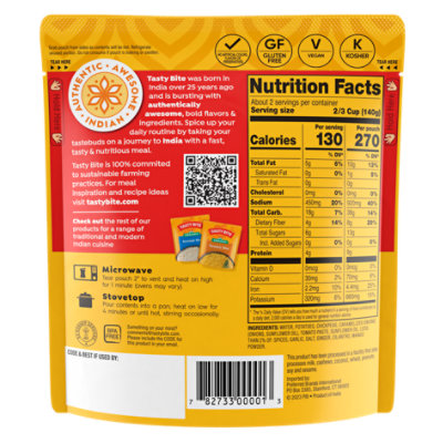 Tasty Bite Bombay Potatoes Spiced Potato Curry - 10 Oz - Image 2