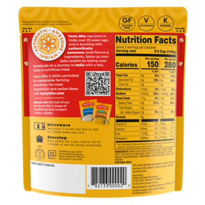 Tasty Bite Organic Madras Lentils Savory Lentil Curry - 10 Oz - Image 2