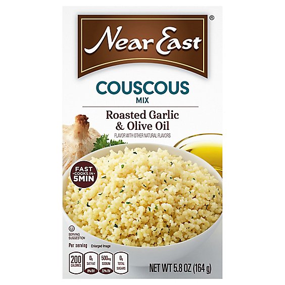 Near East Couscous Mix Roasted Garlic & Olive Oil Box - 5.8 Oz