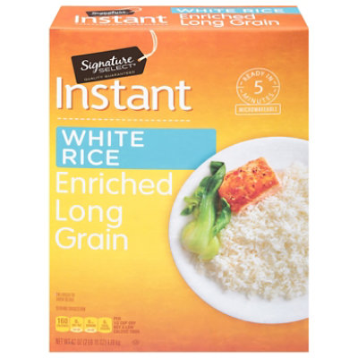 Signature SELECT Enriched Long Grain Instant White Rice - 42 Oz - Image 4