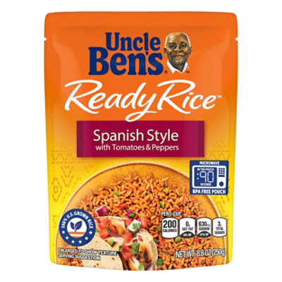  UNCLE BENS Ready Rice Spanish Style With Tomatoes & Peppers - 8.8 Oz 