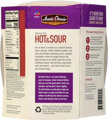 Annie Chuns Noodle Bowl Hot N Sour - 5.5 Oz - Image 6