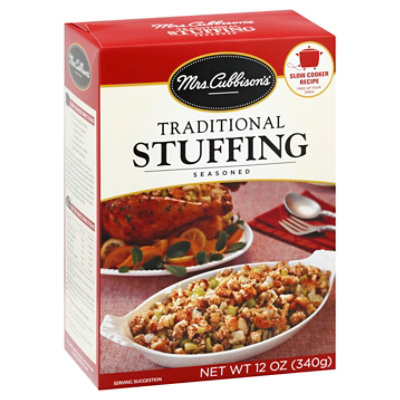 Mrs. Cubbisons Stuffing Seasoned Traditional Box - 12 Oz - Albertsons