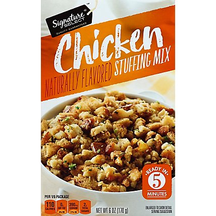 Signature SELECT Stuffing Mix Chicken Flavored Box - 6 Oz - Image 2