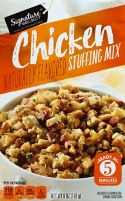 Signature SELECT Chicken Flavored Stuffing Mix Box - 6 Oz - Image 2