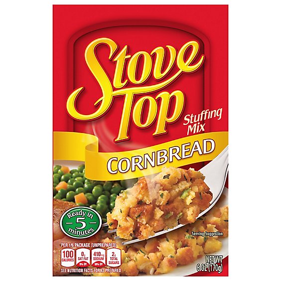 Stove Top Cornbread Stuffing Mix Box - 6 Oz