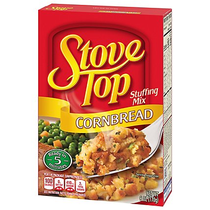 Stove Top Cornbread Stuffing Mix Box - 6 Oz - Image 4