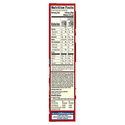 Stove Top Low Sodium Stuffing Mix for Chicken with 25% Less Sodium Box - 6 Oz - Image 6