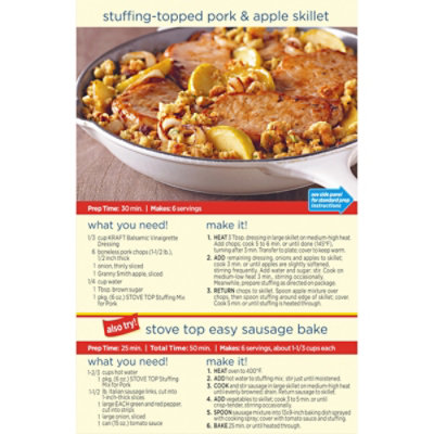 Stove Top Stuffing Mix for Pork Box - 6 Oz - Image 5