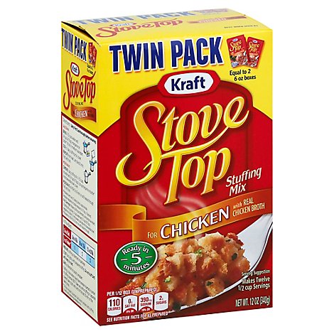 Stove Top Stuffing Mix for Chicken Twin Pack Box - 12 Oz