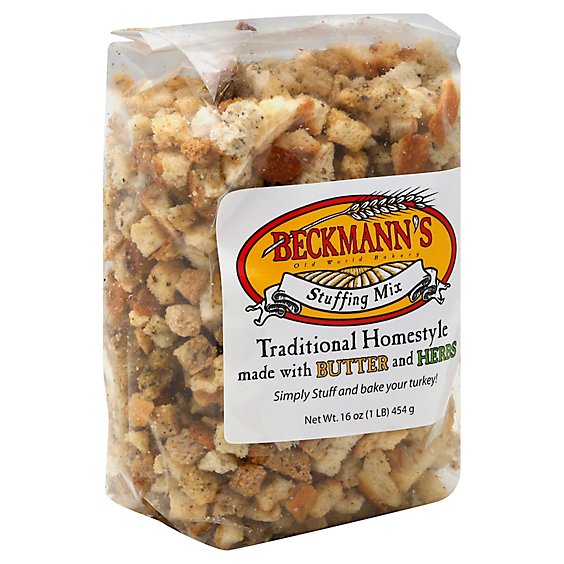 Beckmanns Stuffing Mix Traditional Homestyle - 16 Oz